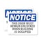 Signmission This Door Must Remain Unlocked When Building, 10 in W x Rectangle, Vinyl Decal OS-2PACK-NS-D-710-L-18602 - alternate 1